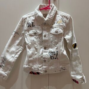 Polo Ralph Lauren Girls Graffiti Denim Jacket